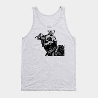 Springtrap Digitized Charcoal Design Tank Top